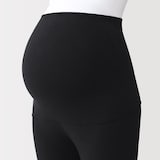 婦人　ストレッチ天竺編み　腹巻つきレギンス（十分丈／マタニティ）