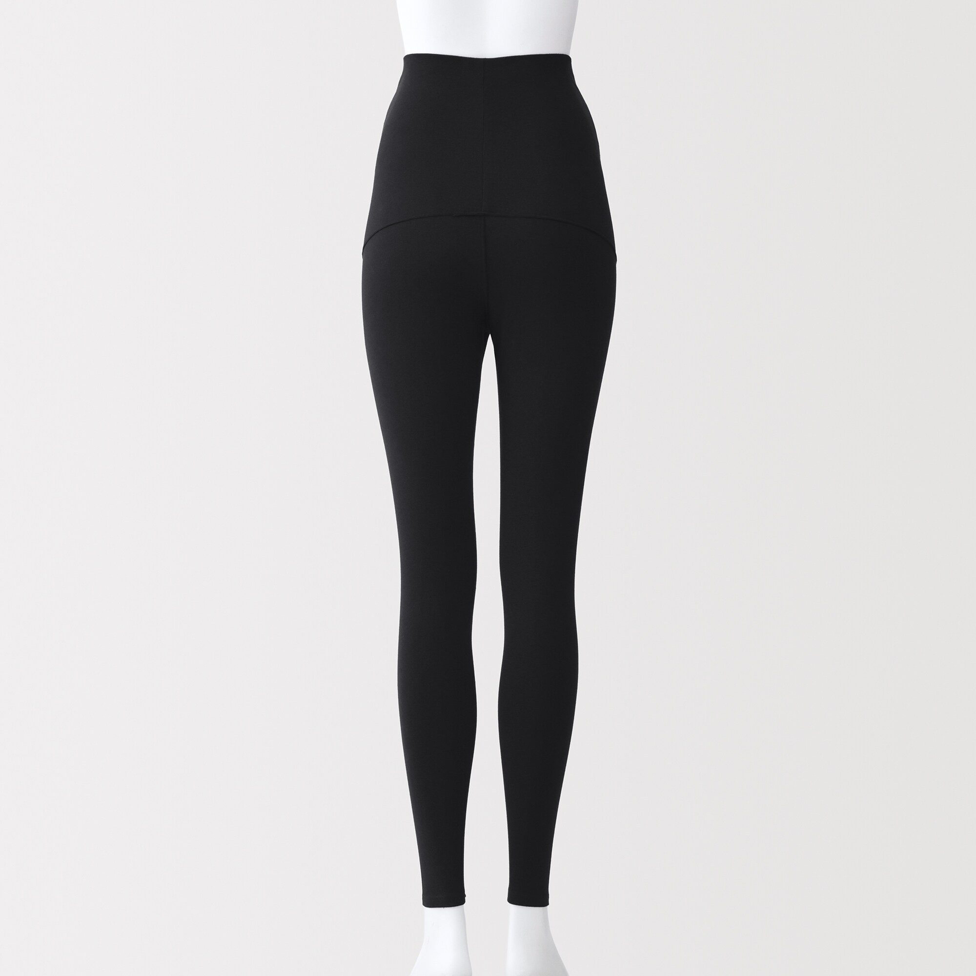 婦人　ストレッチ天竺編み　腹巻つきレギンス（十分丈／マタニティ）