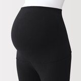 婦人　ストレッチ天竺編み　腹巻つきレギンス（十分丈／マタニティ）