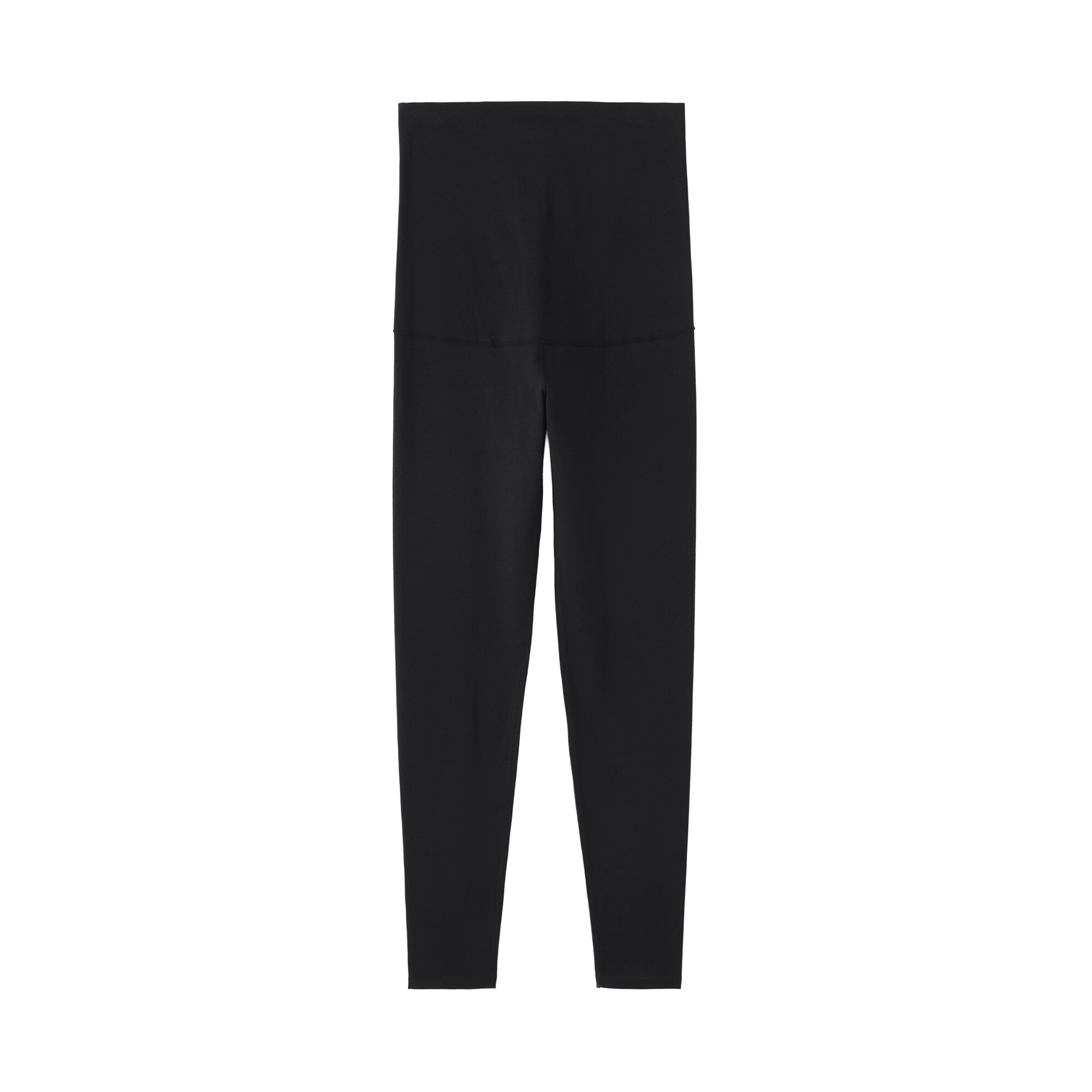 婦人　ストレッチ天竺編み　腹巻つきレギンス（十分丈／マタニティ）