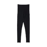 婦人　ストレッチリブ編み　腹巻つきレギンス（十分丈／マタニティ）