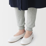 婦人　コットン混ガーゼ編みレギンス