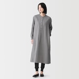 婦人　コットン混ガーゼ編みレギンス