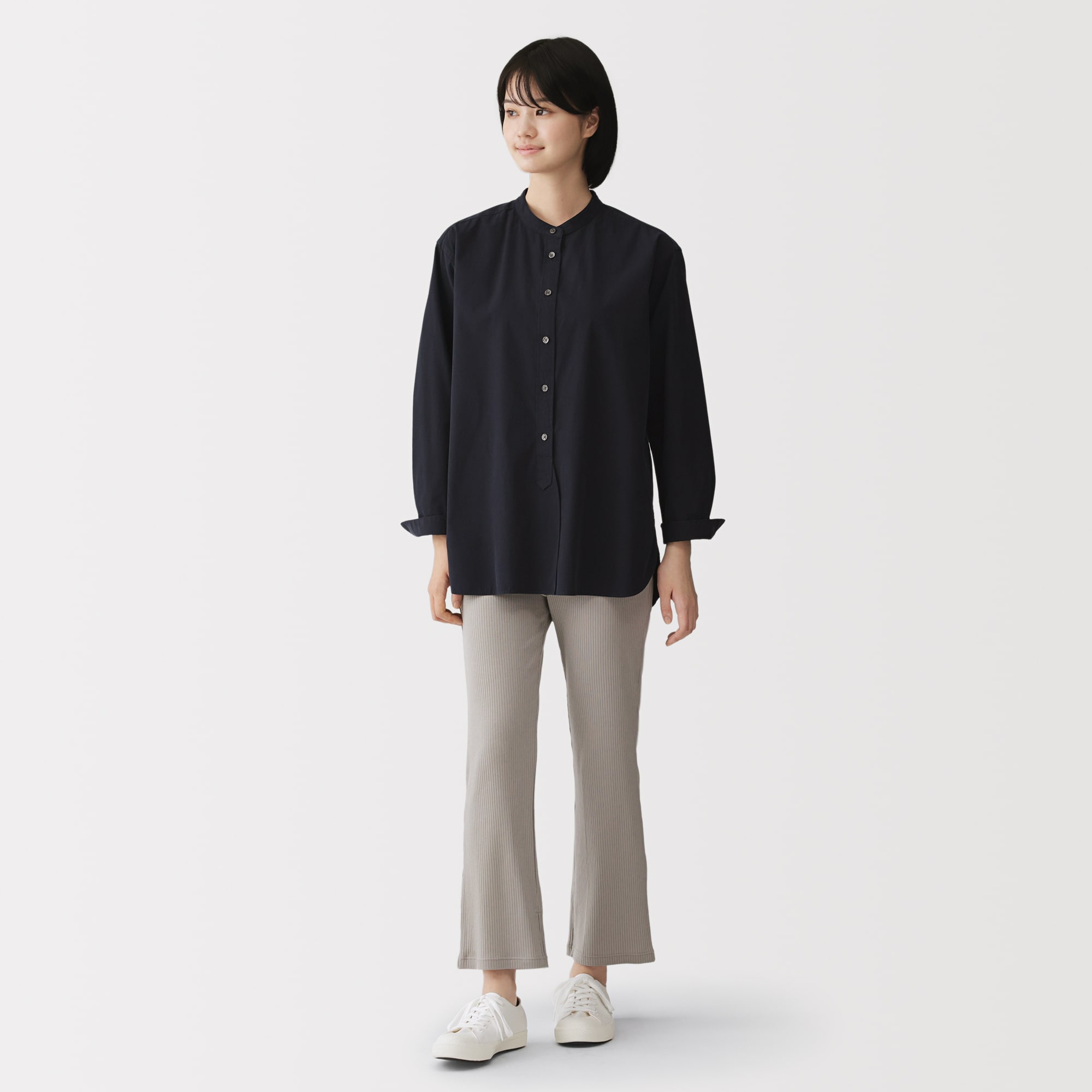 婦人　なめらかリブストレートレギンス（十分丈）