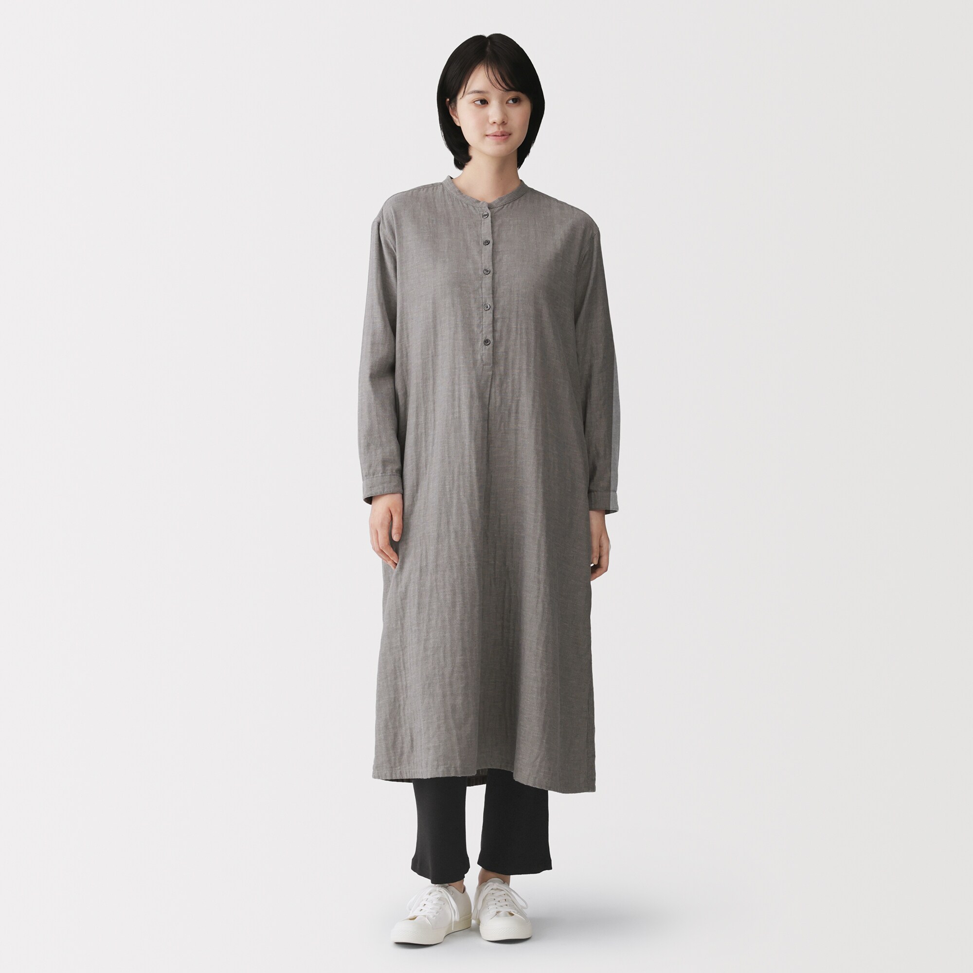 婦人　なめらかリブストレートレギンス（十分丈）