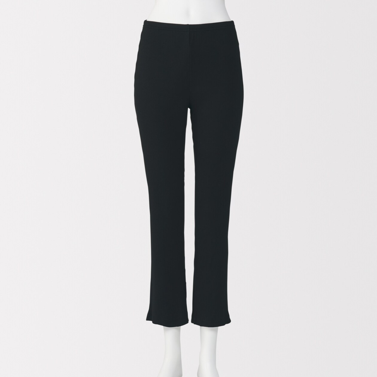 婦人　なめらかリブストレートレギンス（十分丈）