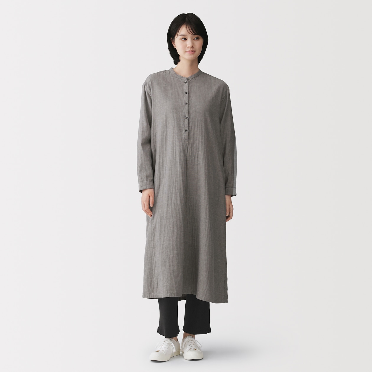 婦人　なめらかリブストレートレギンス（十分丈）