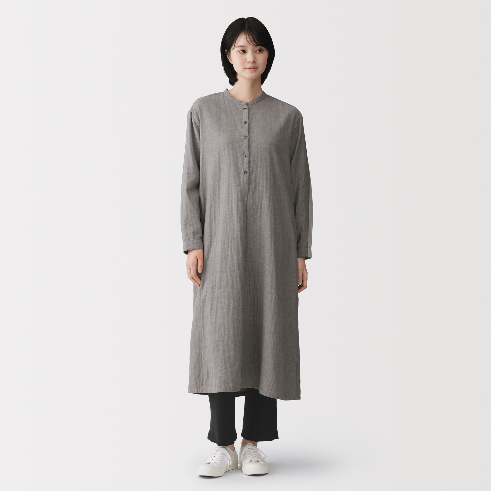 婦人　なめらかリブストレートレギンス（十分丈）