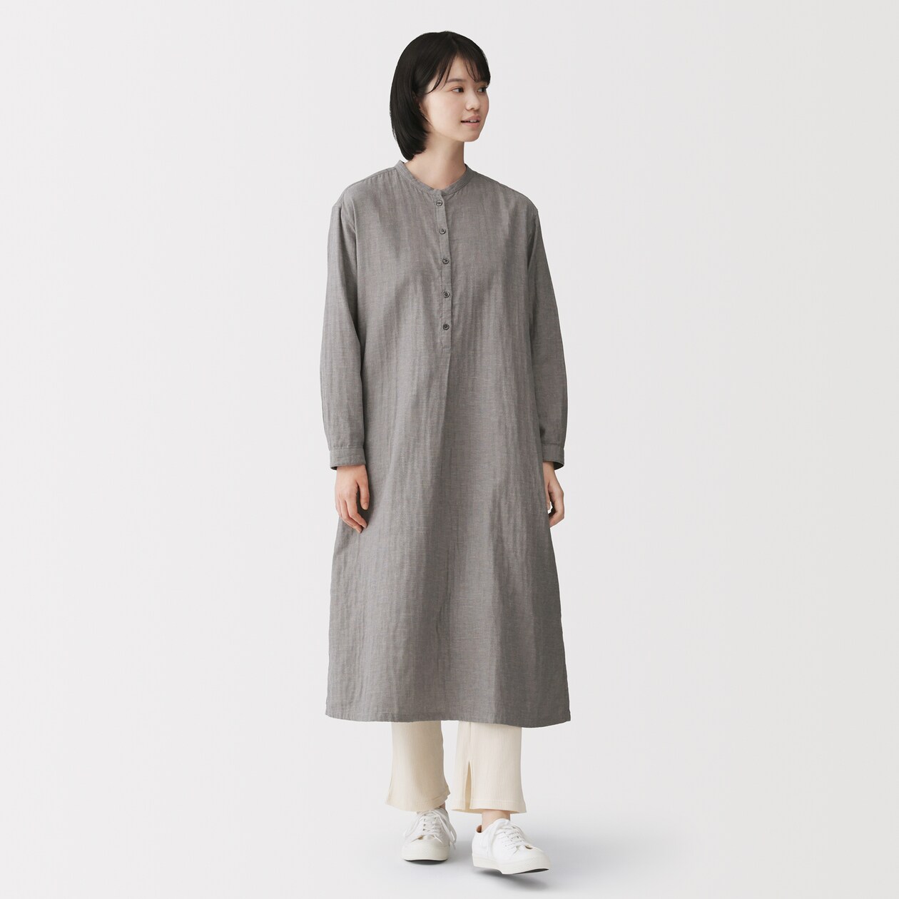 婦人　なめらかリブストレートレギンス（十分丈）