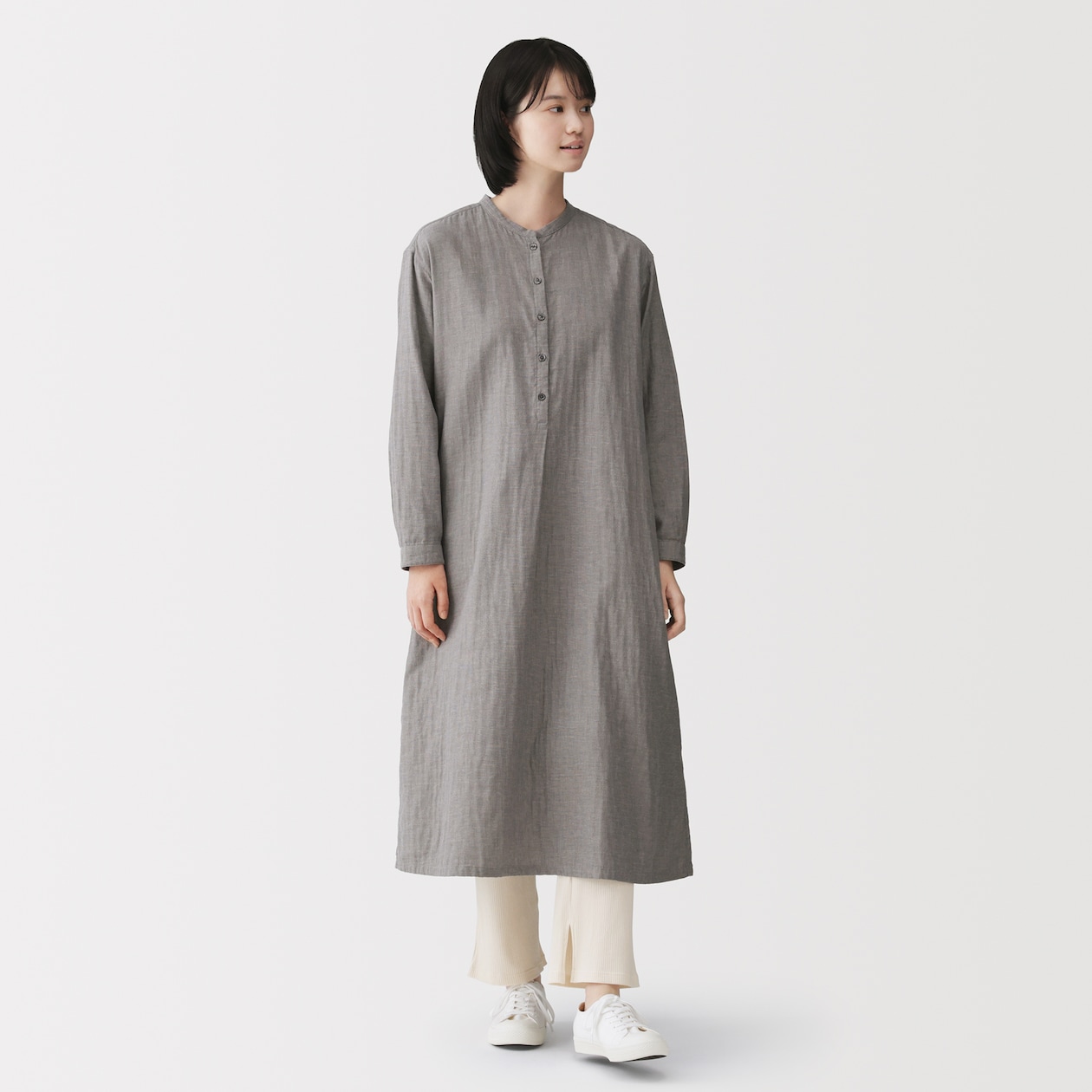 婦人　なめらかリブストレートレギンス（十分丈）