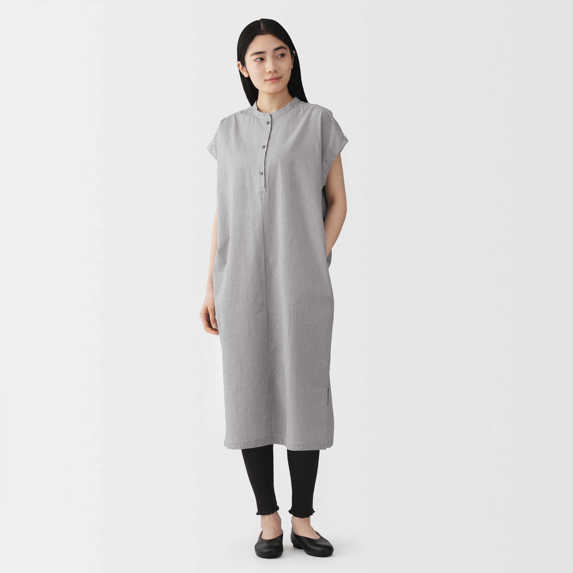 婦人　コットンストレッチメッシュレギンス（十一分丈）