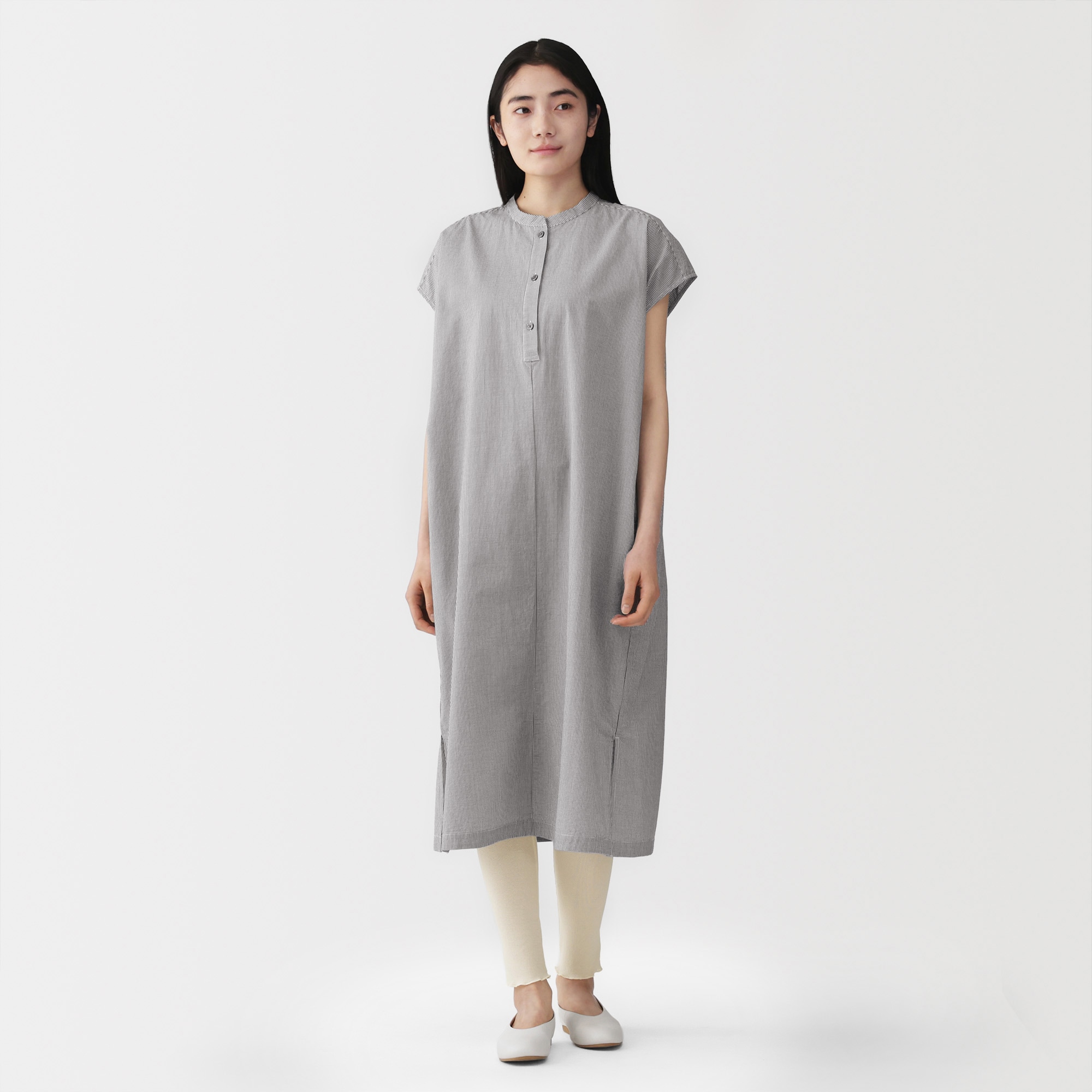 婦人　コットンストレッチメッシュレギンス（十一分丈）