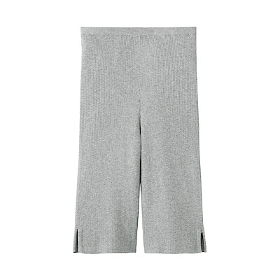 【3月中旬発売予定】婦人　なめらかサマーニット五分丈レギンス