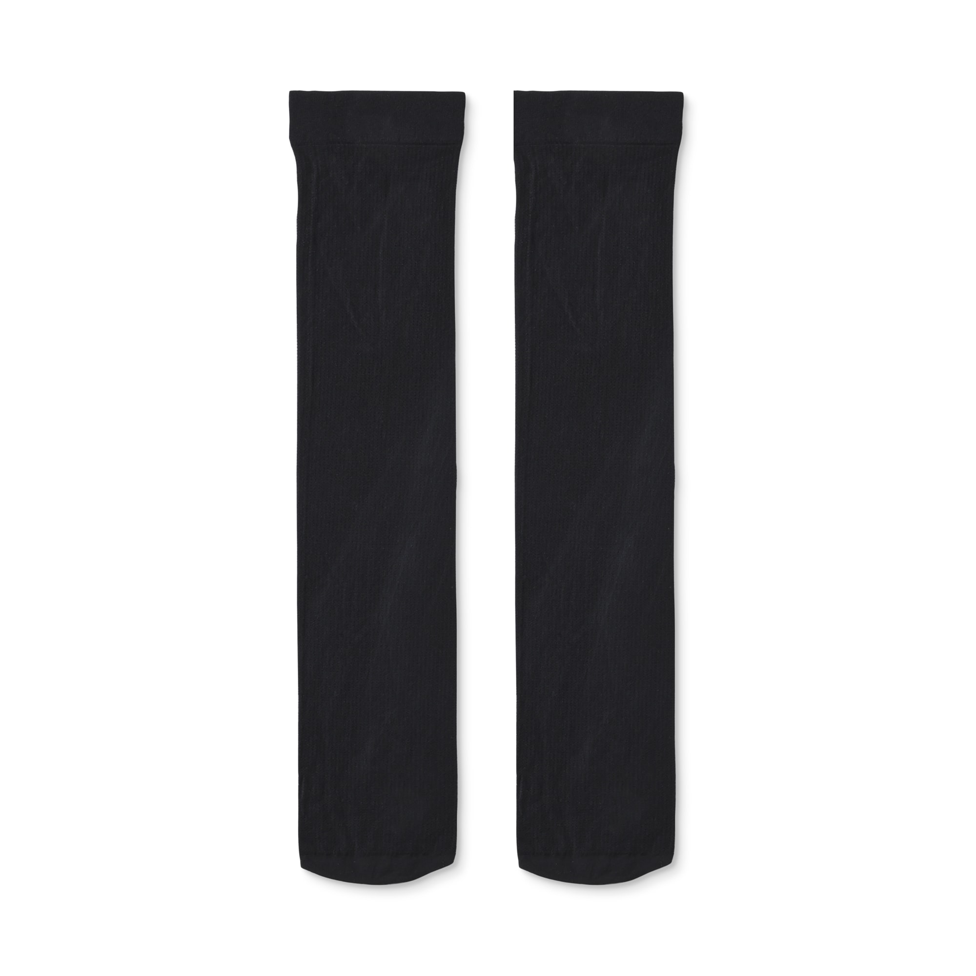 婦人　３０デニール　ストライプ柄ひざ下丈ストッキング