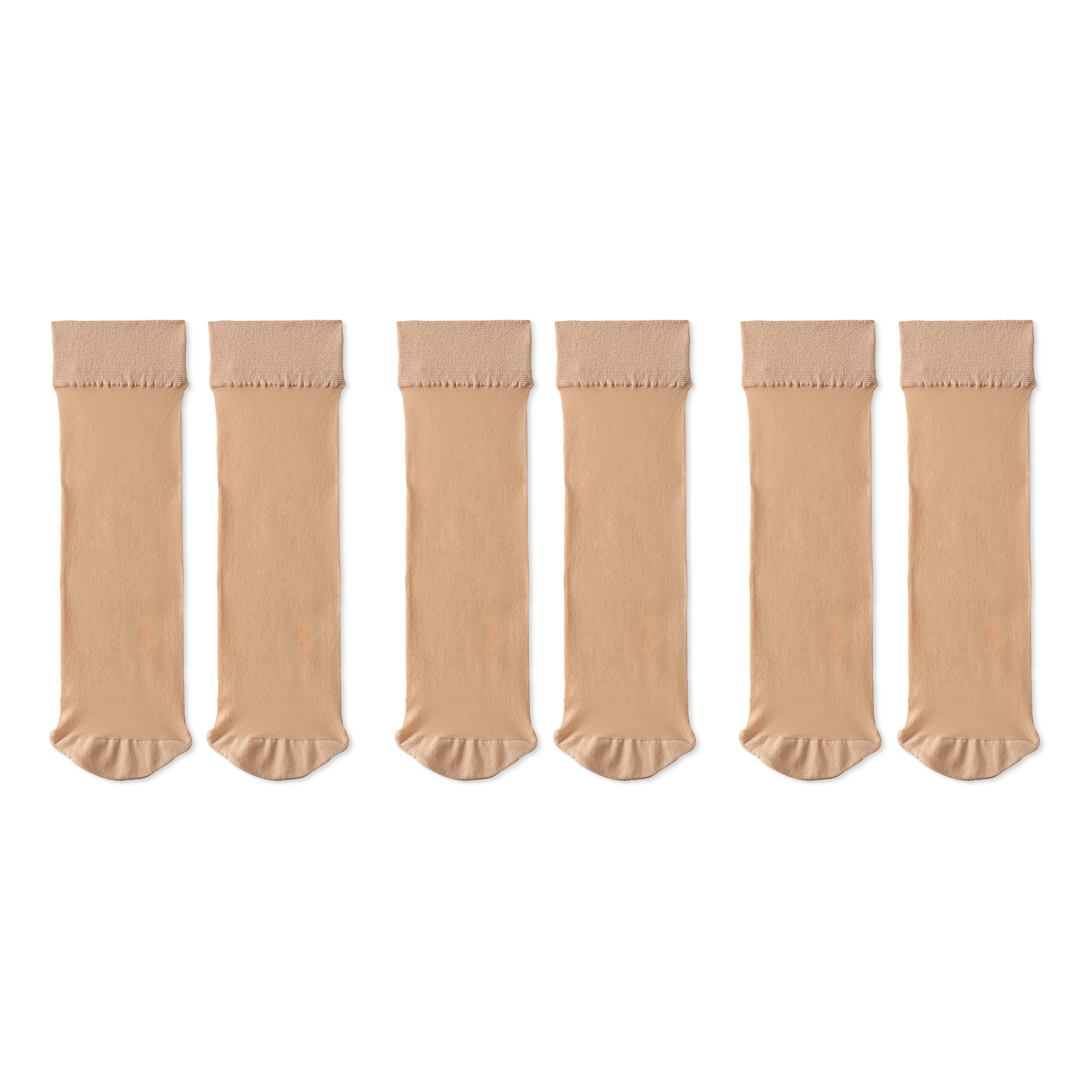 婦人　サポートタイプ・２０デニール　ショート丈ストッキング（３足組）