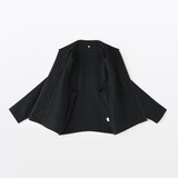 紳士　リネンリヨセル　ジップアップワークシャツ