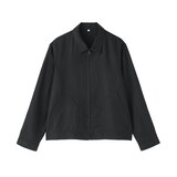 紳士　リネンリヨセル　ジップアップワークシャツ