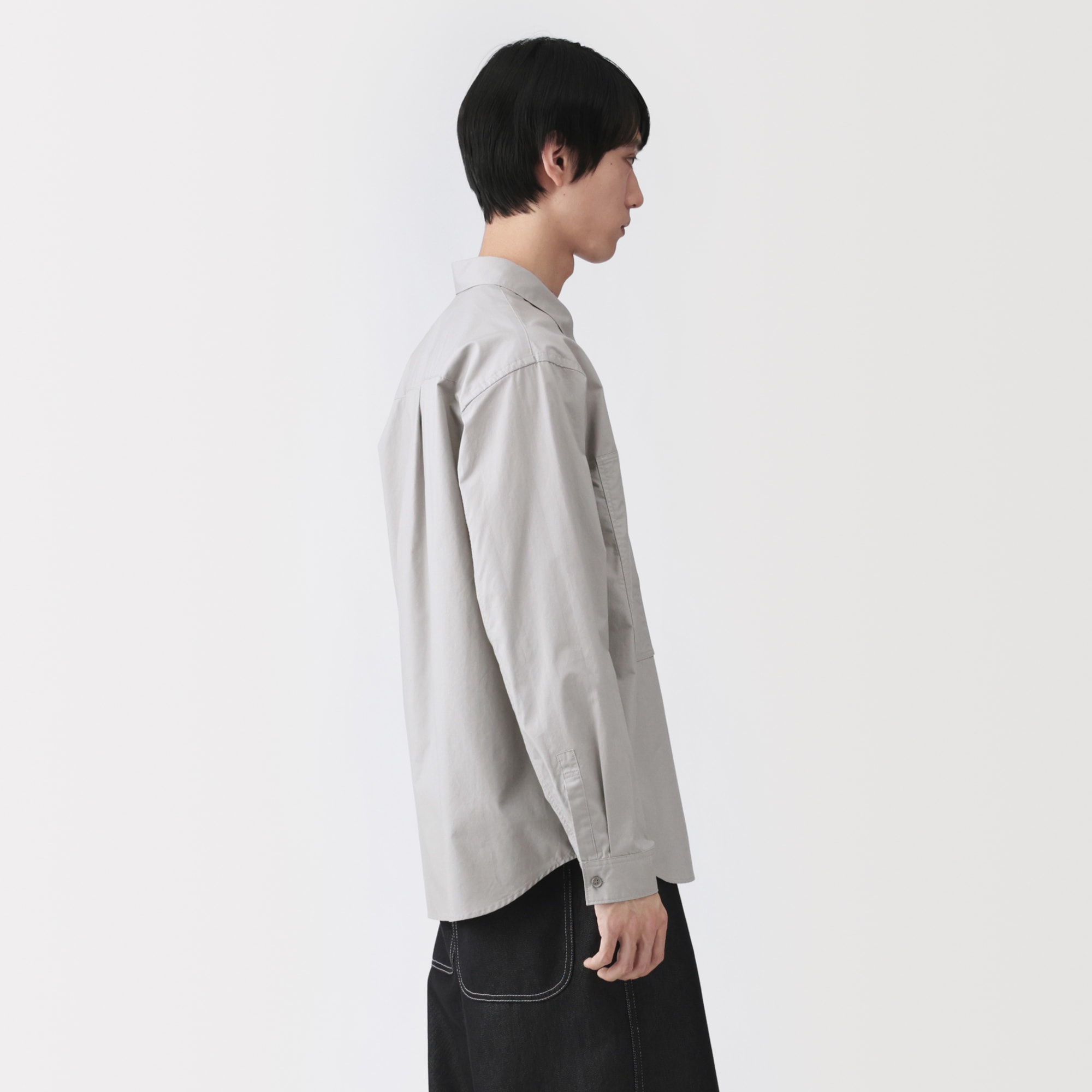 紳士　コットンワークシャツ
