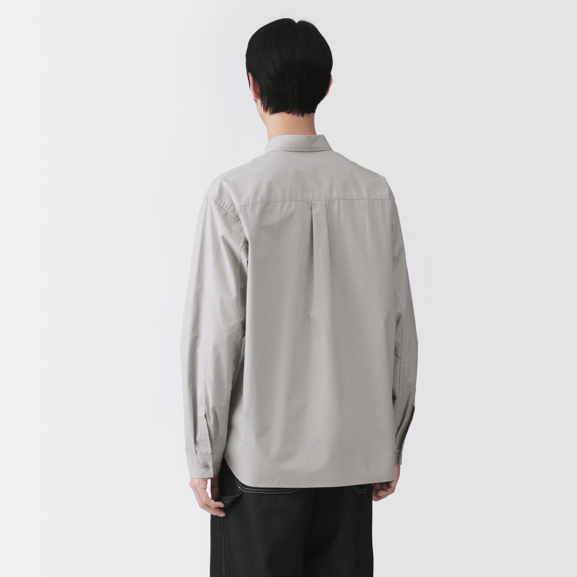 【完売品】ユニセックス　綿混ワークシャツ 紳士 コットンワークシャツ | 無印良品