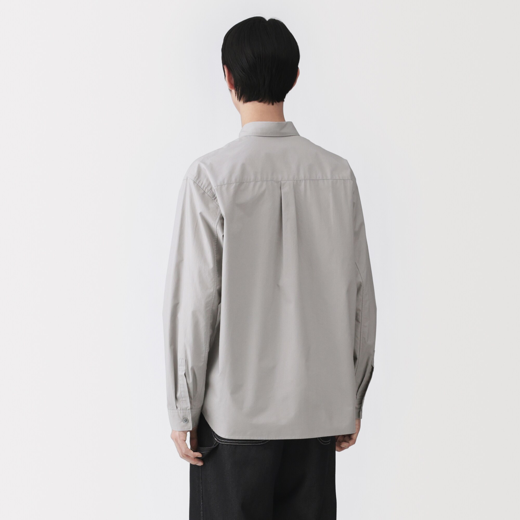 紳士　コットンワークシャツ