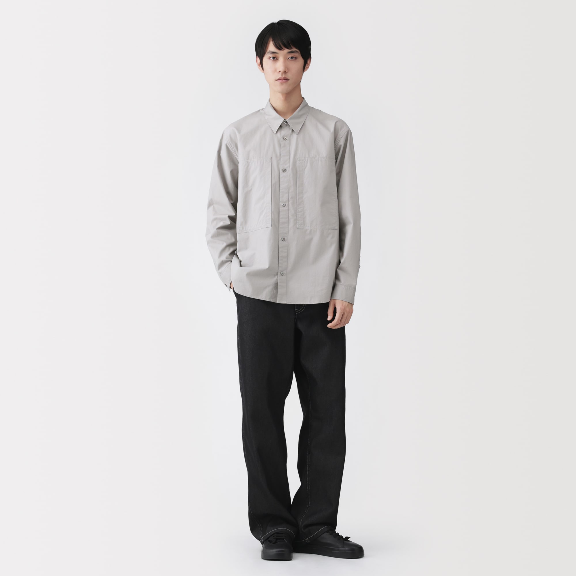 紳士 コットンワークシャツ | 無印良品
