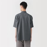 紳士　和紙混ドビー織り　半袖シャツ