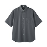 紳士　和紙混ドビー織り　半袖シャツ