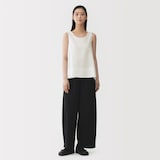 婦人　和紙混バスケット織り　ノースリーブブラウス