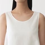 婦人　和紙混バスケット織り　ノースリーブブラウス