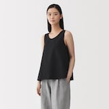 婦人　和紙混バスケット織り　ノースリーブブラウス