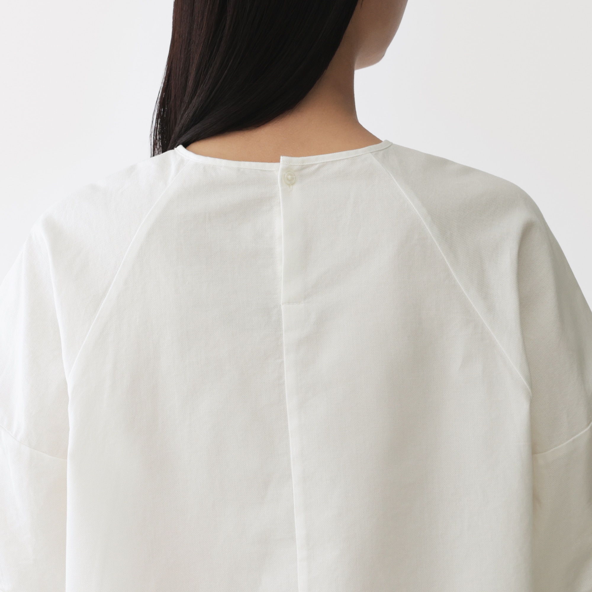 婦人　和紙混バスケット織り　半袖ブラウス