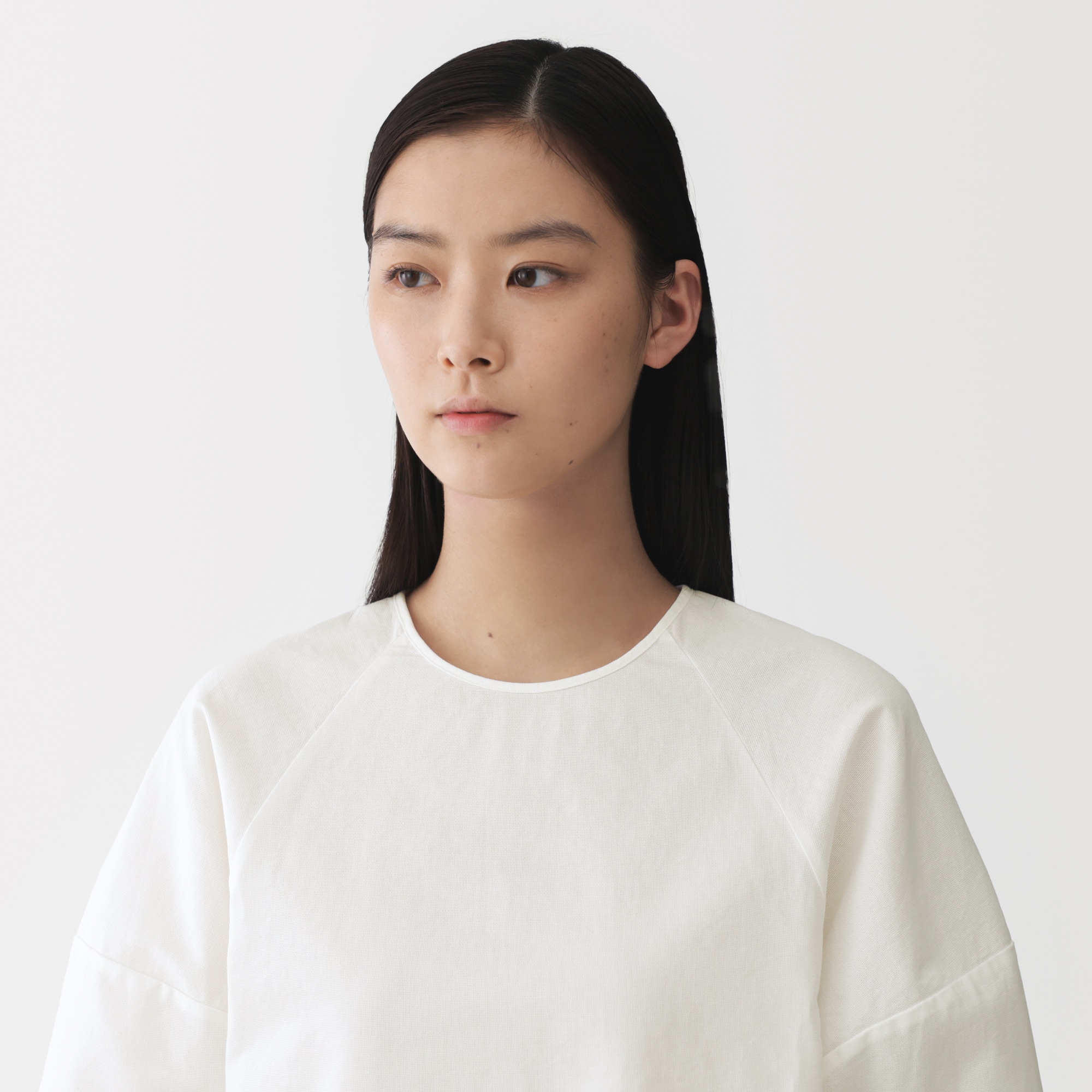 婦人　和紙混バスケット織り　半袖ブラウス