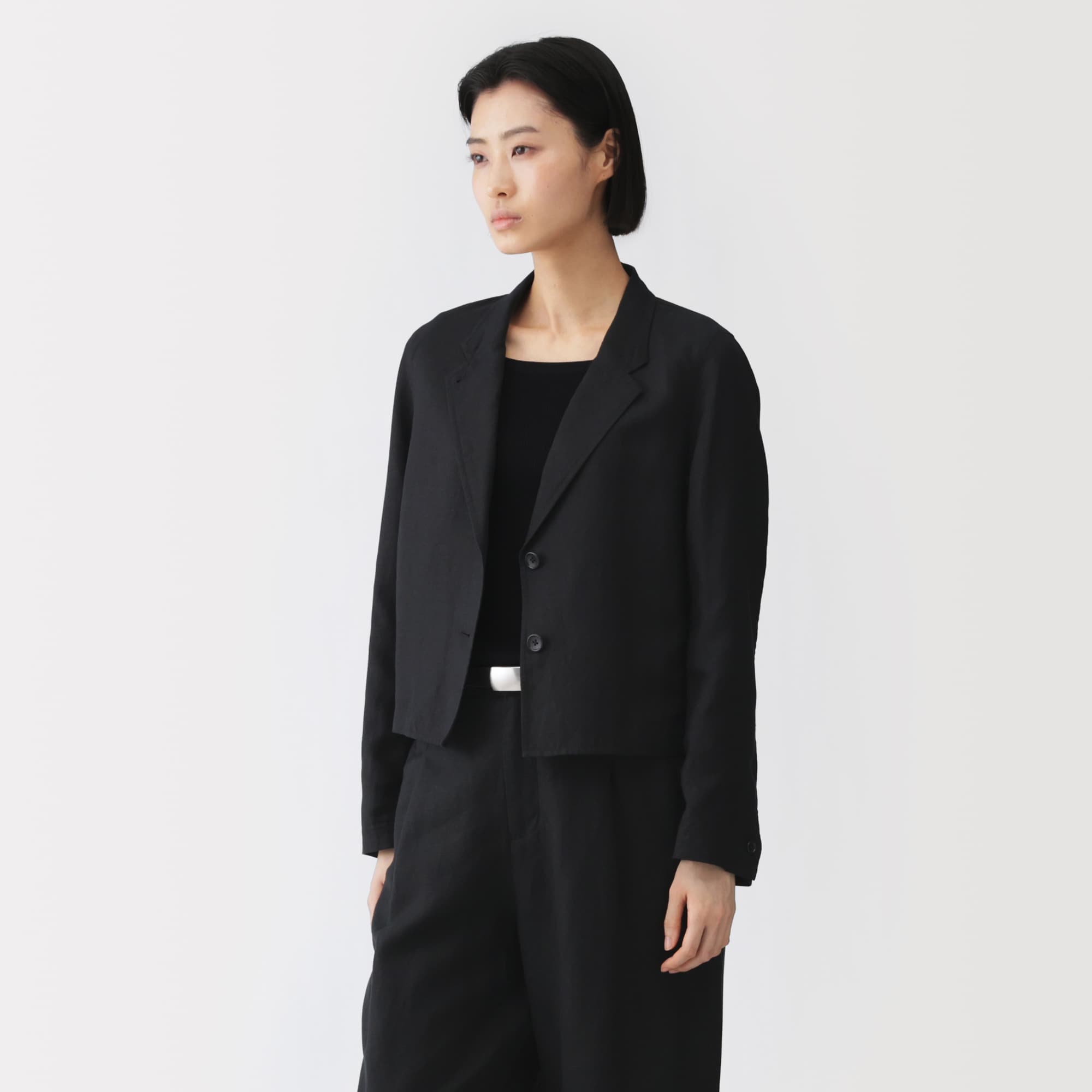婦人 リネンリヨセルショートジャケット | 無印良品