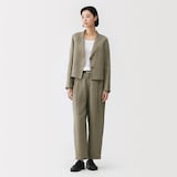 婦人　リネンリヨセルショートジャケット