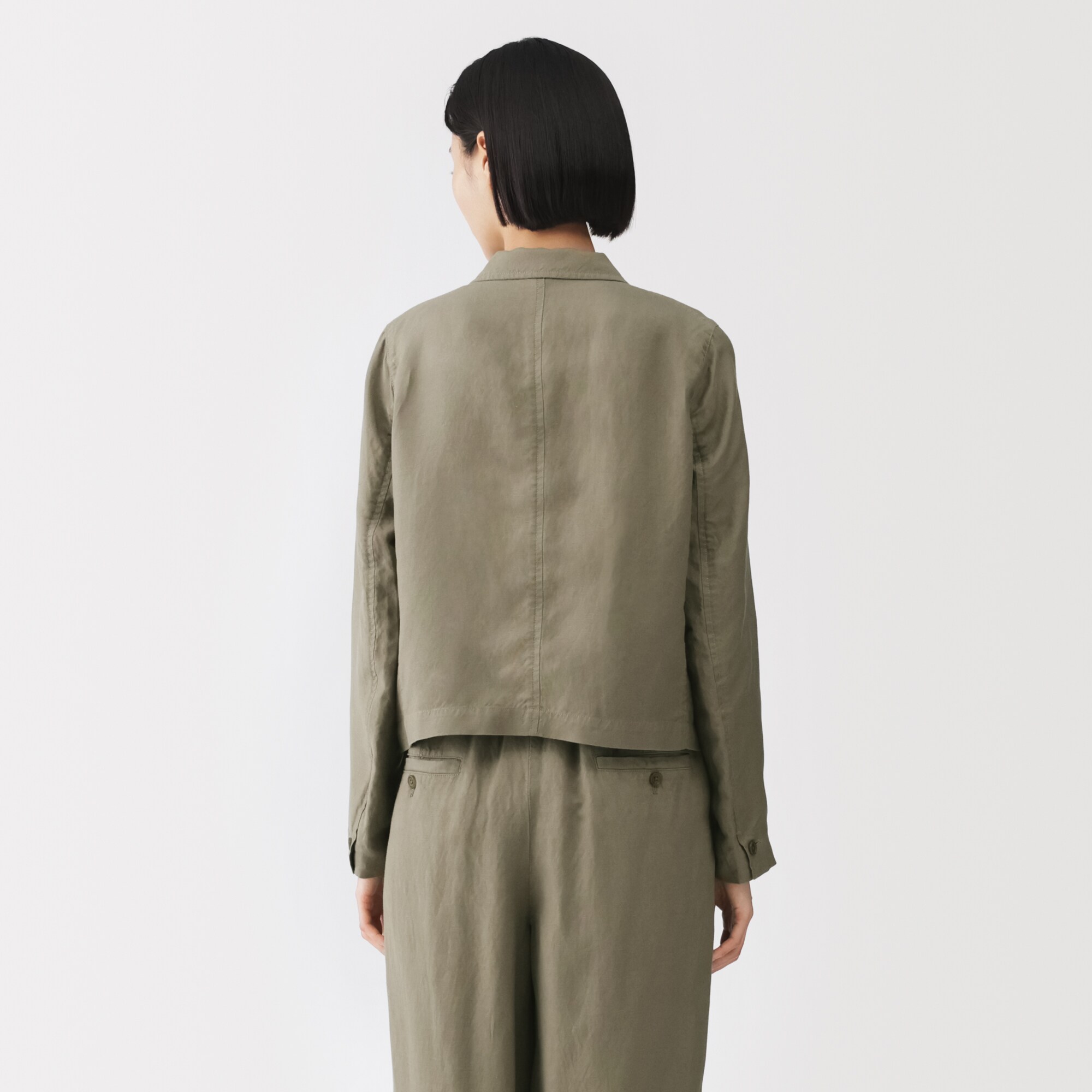 婦人 リネンリヨセルショートジャケット | 無印良品