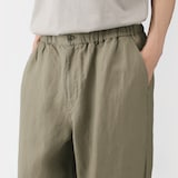 紳士　リネンリヨセルイージーパンツ