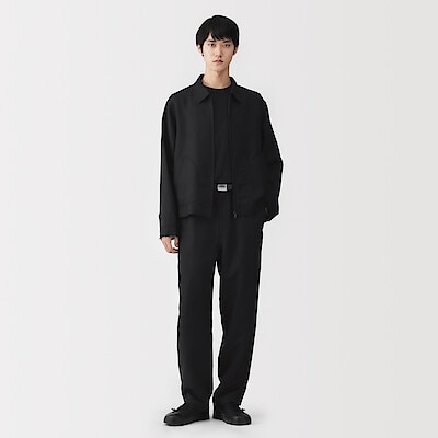 紳士　リネンリヨセルイージーパンツ