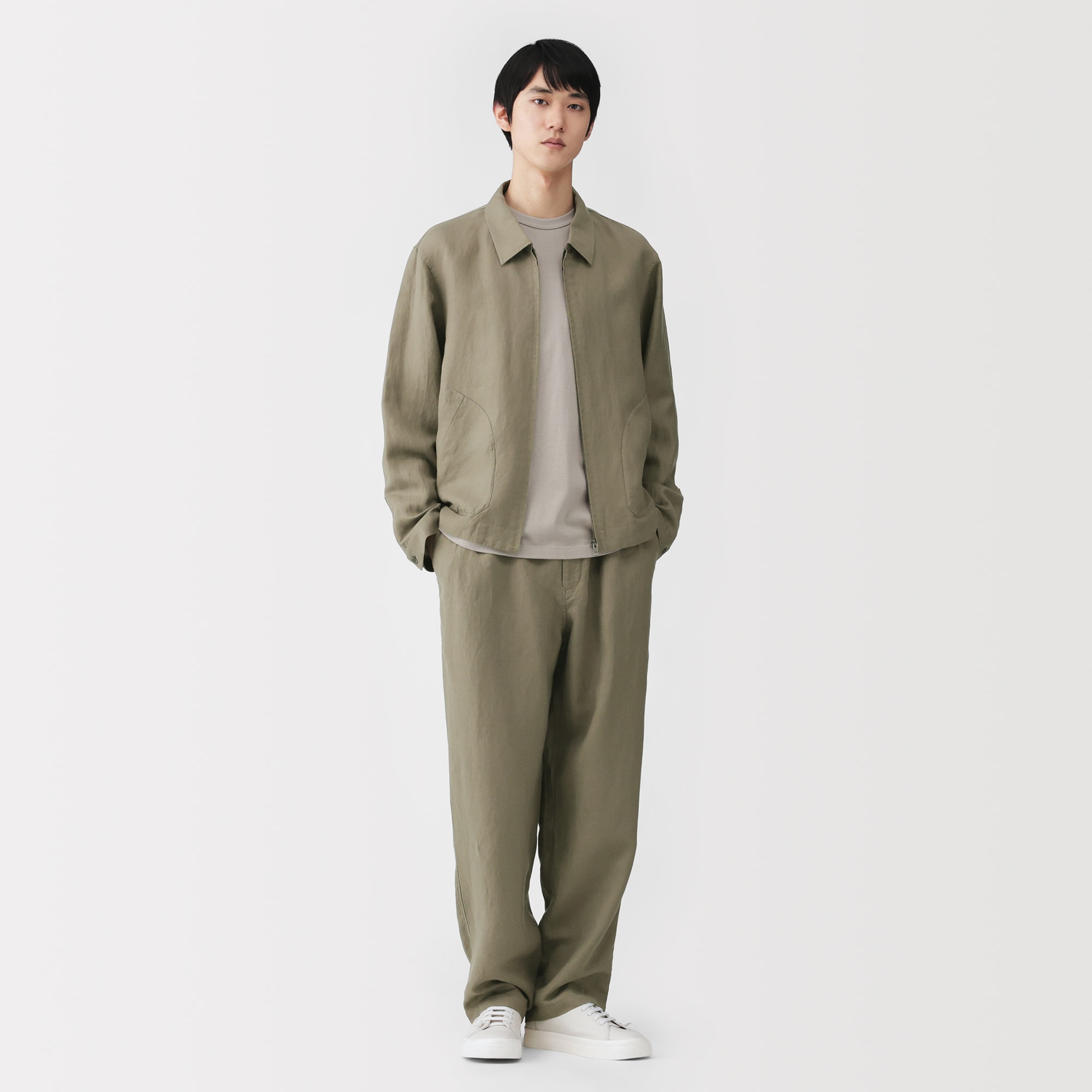 紳士 リネンリヨセルイージーパンツ | 無印良品