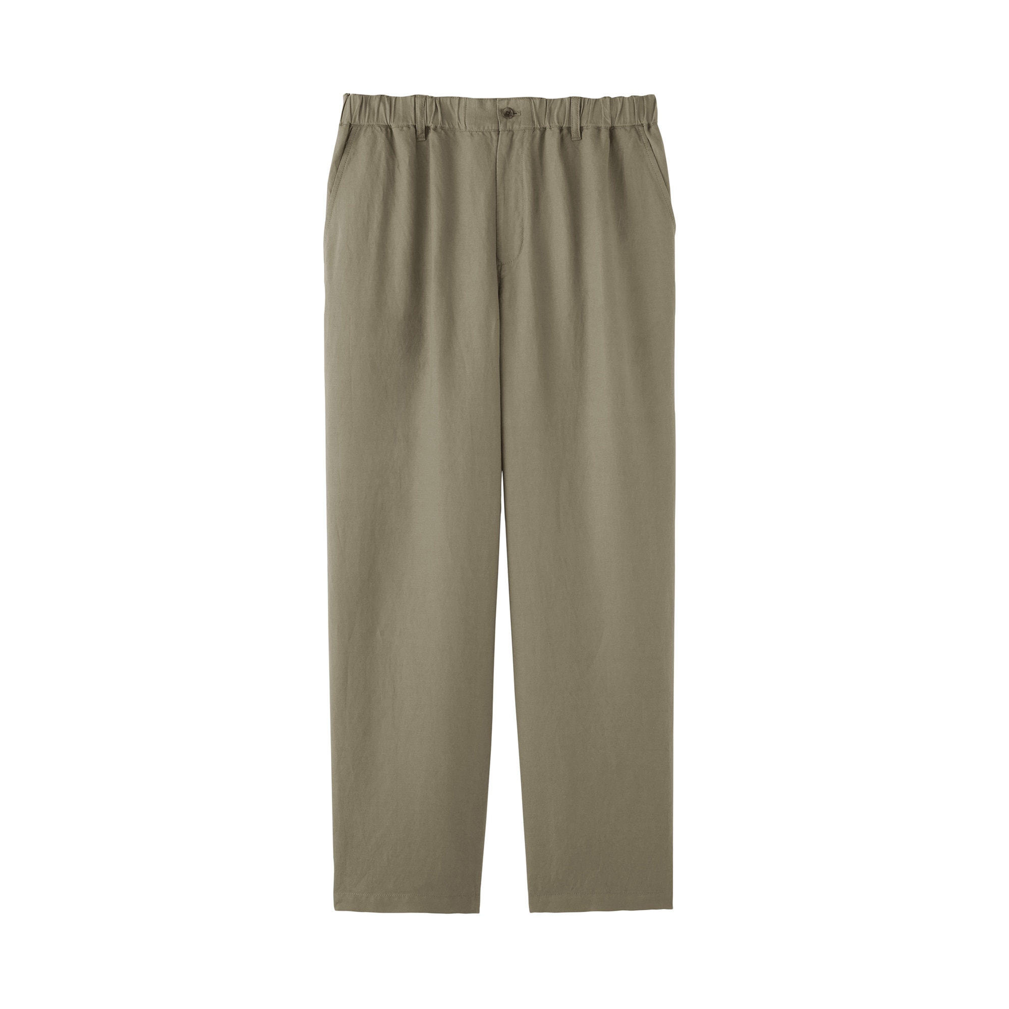 紳士　リネンリヨセルイージーパンツ