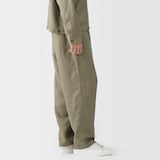 紳士　リネンリヨセルイージーパンツ