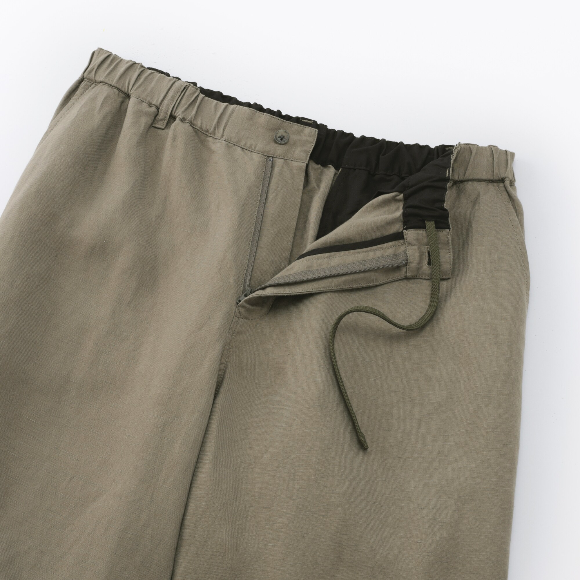 紳士　リネンリヨセルイージーパンツ