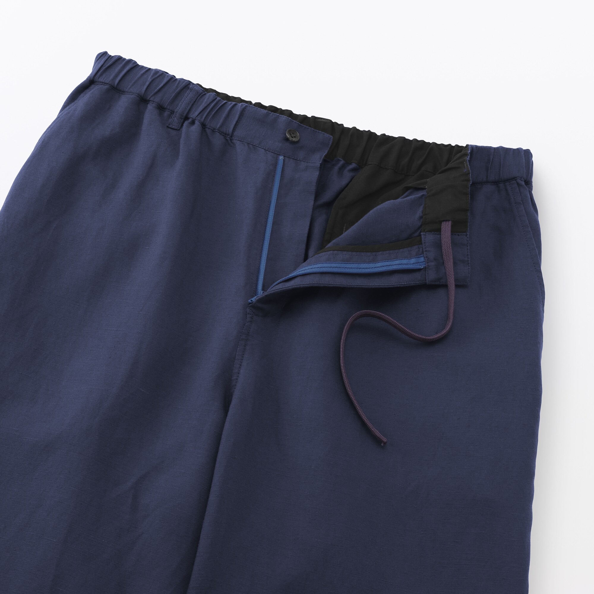 紳士　リネンリヨセルイージーパンツ