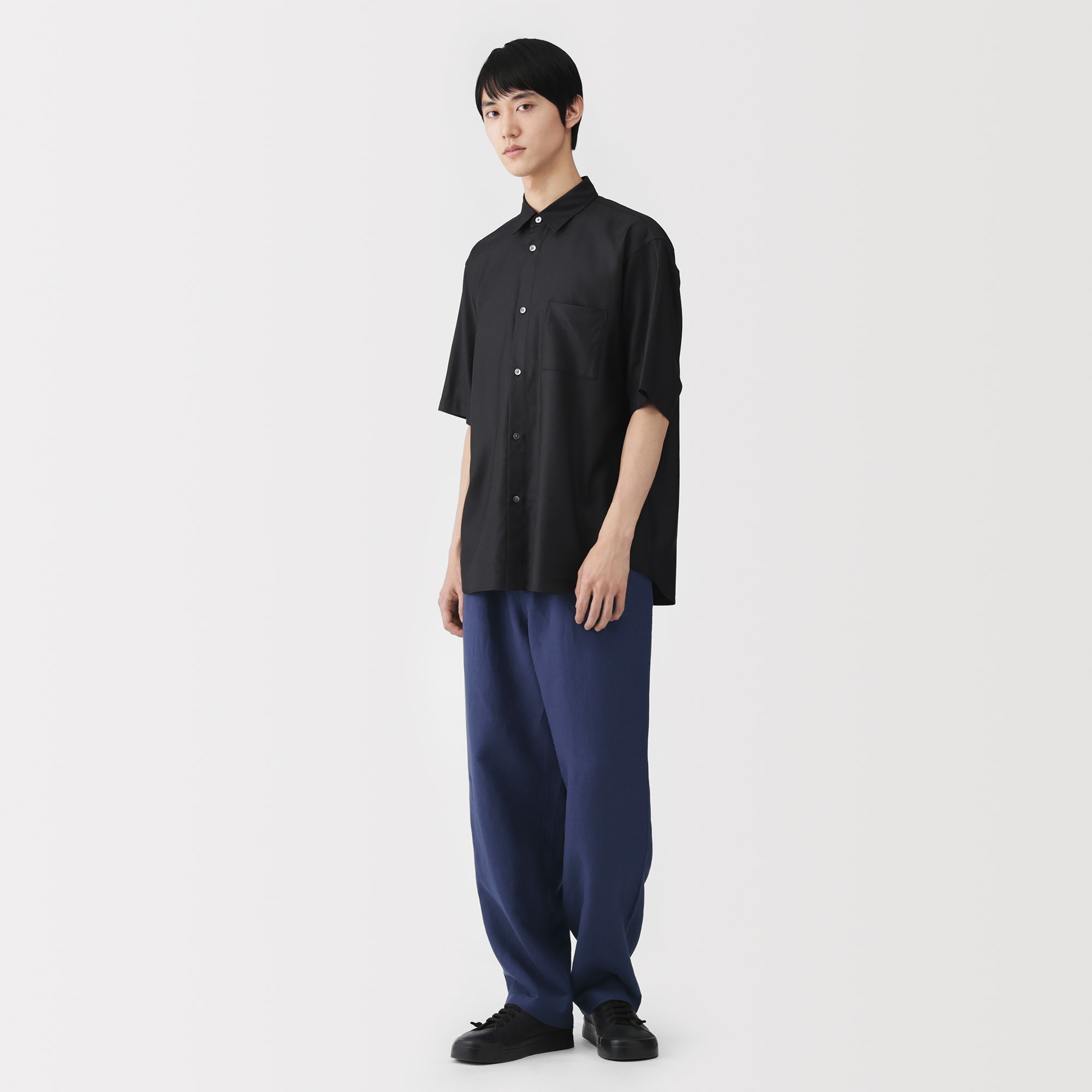 紳士 リネンリヨセルイージーパンツ | 無印良品