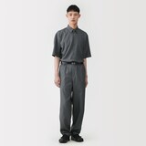 紳士　和紙混ドビー織り　イージーパンツ