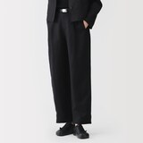 婦人　リネンリヨセルタックワイドパンツ