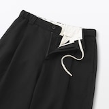 婦人　リネンリヨセルタックワイドパンツ