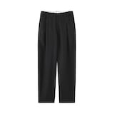 婦人　リネンリヨセルタックワイドパンツ