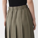 婦人　リネンリヨセルイージータックスカート