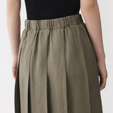 婦人　リネンリヨセルイージータックスカート