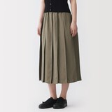 婦人　リネンリヨセルイージータックスカート